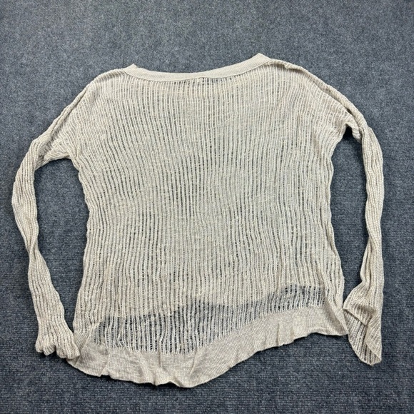 EILEEN FISHER Women’s Loose knit Sweater See through Cream colored size: Small - Picture 2 of 5